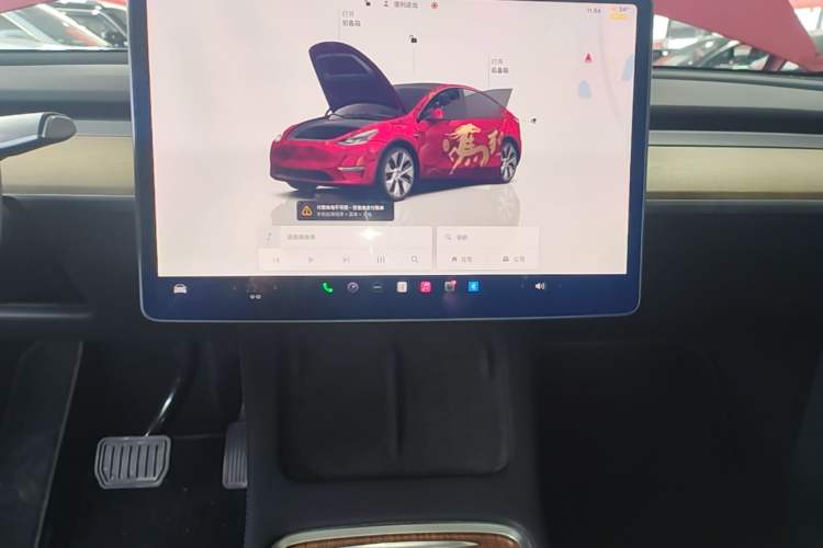 Used Tesla Model Y 2022 Revised Version Rear-Wheel Drive Audio And AC Panel