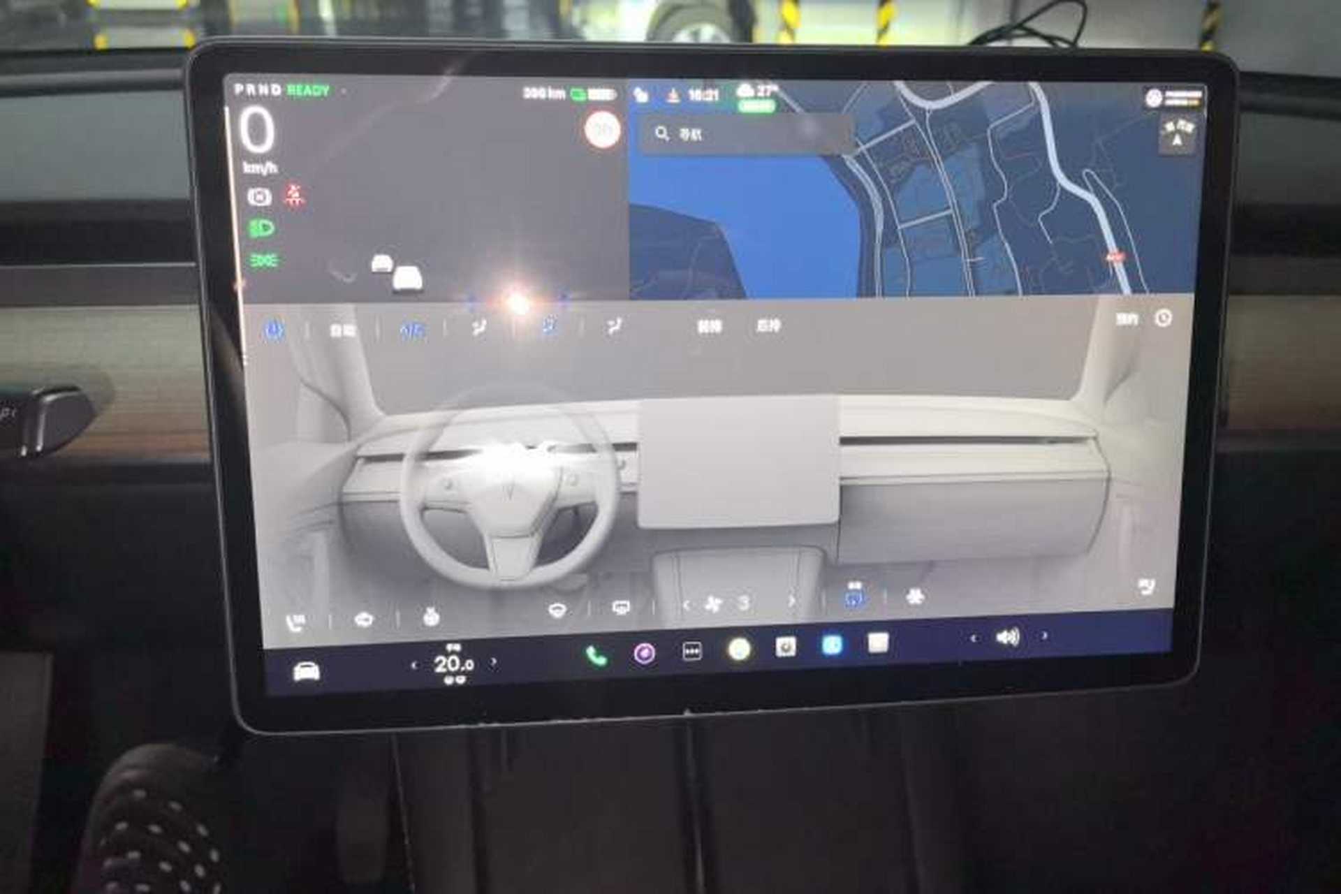 Used Tesla Model Y 2022 Revised Version Long-Range All-Wheel Drive Audio And AC Panel