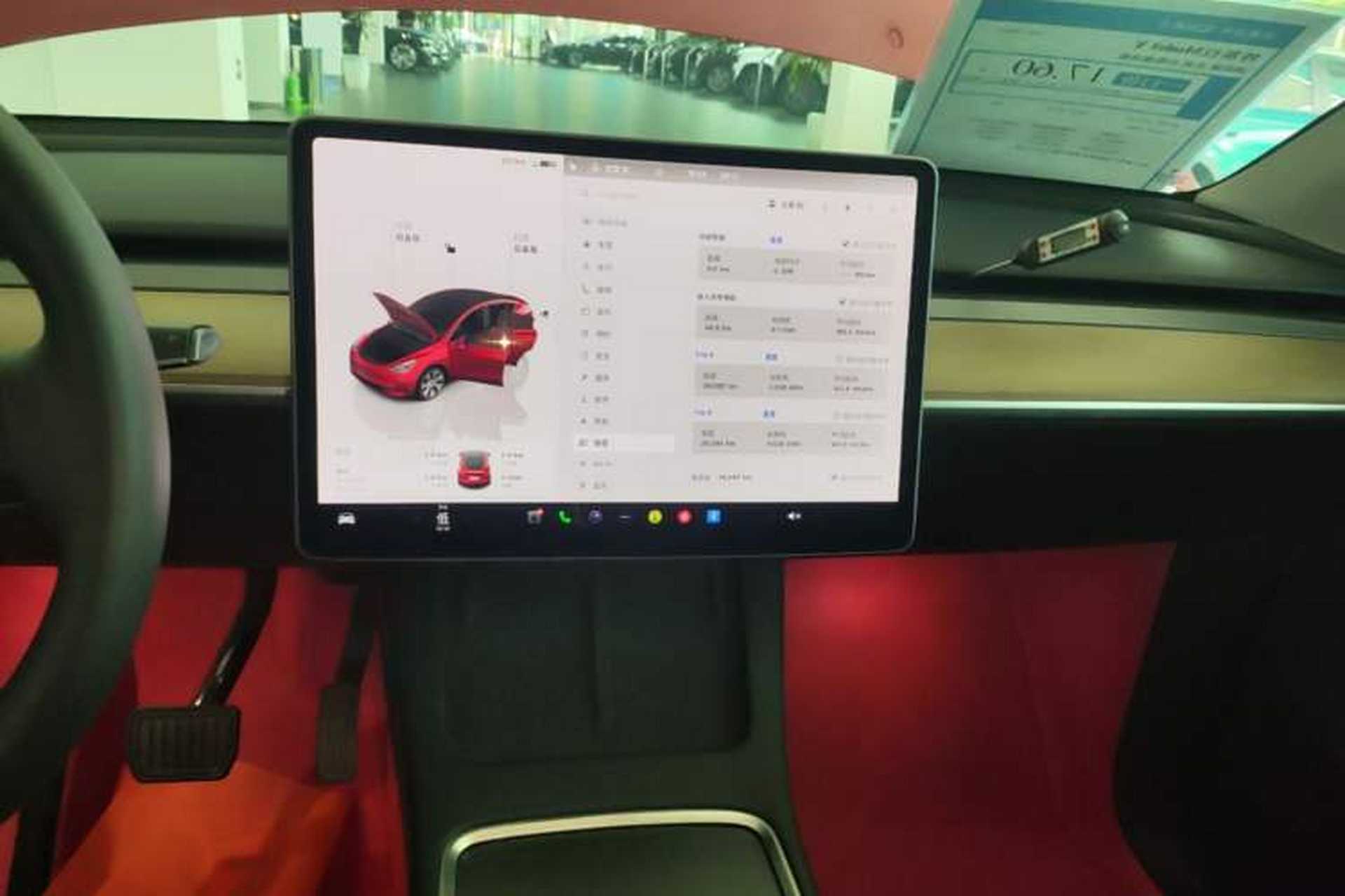 Used Tesla Model Y 2022 Revised Version Rear-Wheel Drive Audio And AC Panel