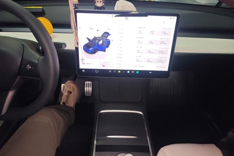 Used Tesla Model Y 2022 Performance High-Performance All-Wheel-Drive Version Audio And AC Panel