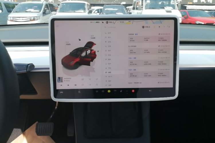 Used Tesla Model Y 2022 Revised Version Rear-Wheel Drive Audio And AC Panel
