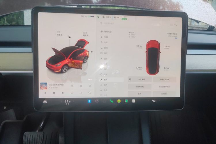 Used Tesla Model Y 2022 Revised Version Rear-Wheel Drive Audio And AC Panel