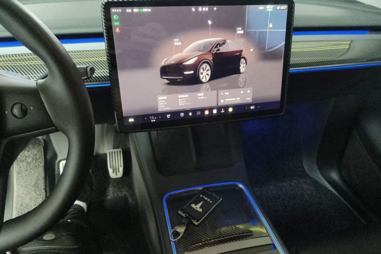 Used Tesla Model Y 2022 Revised Version Rear-Wheel Drive Audio And AC Panel
