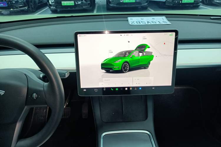 Used Tesla Model Y 2022 Long-Range All-Wheel-Drive Version Audio And AC Panel