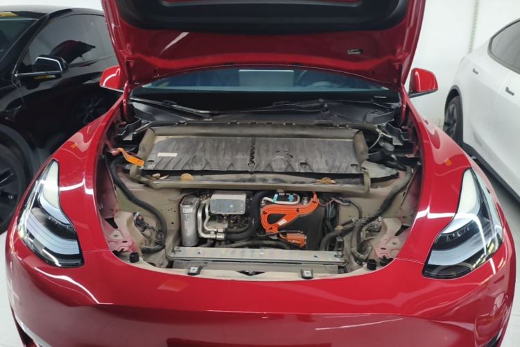 Used Tesla Model Y 2022 Revised Version Long-Range All-Wheel Drive Engine Bay