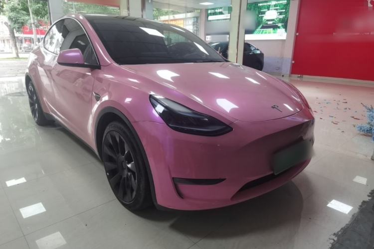 Used Tesla Model Y 2022 Revised Version Long-Range All-Wheel Drive Front Right 45 Deg