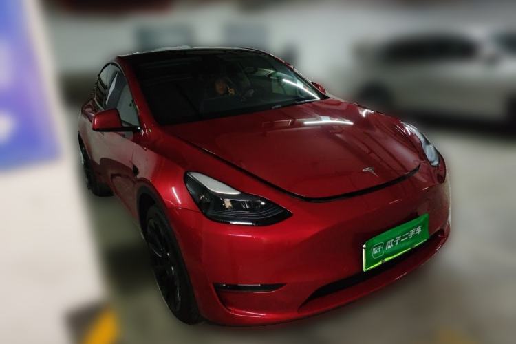 Used Tesla Model Y 2022 Revised Version Long-Range All-Wheel Drive Front Right 45 Deg