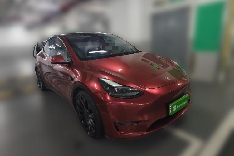 Used Tesla Model Y 2022 Performance High-Performance All-Wheel-Drive Version Front Right 45 Deg