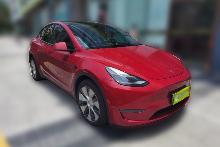 Used Tesla Model Y 2022 Revised Version Long-Range All-Wheel Drive Front Right 45 Deg