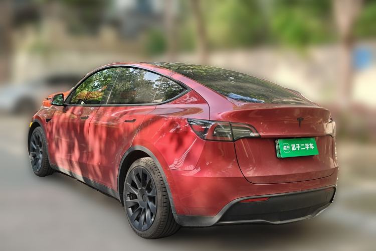 Used Tesla Model Y 2022 Rear-Wheel-Drive Version Rear Left 45 Deg