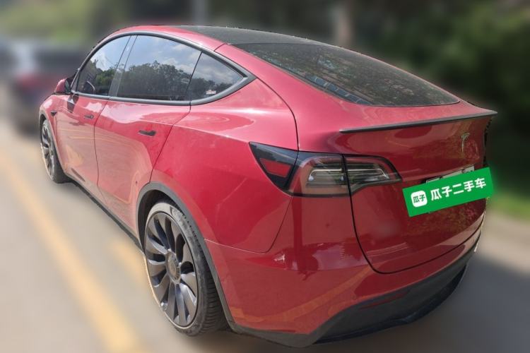 Used Tesla Model Y 2022 Performance High-Performance All-Wheel-Drive Version Rear Left 45 Deg