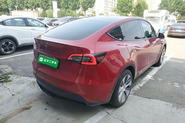 Used Tesla Model Y 2022 Revised Version Rear-Wheel Drive Rear Right 45 Deg