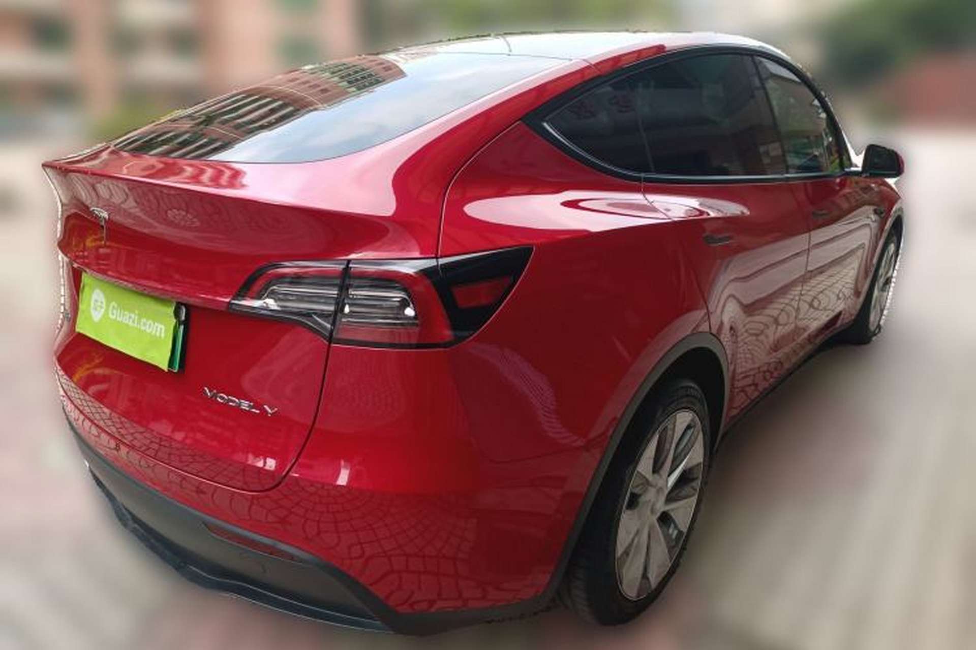 Used Tesla Model Y 2022 Long-Range All-Wheel-Drive Version Rear Right 45 Deg