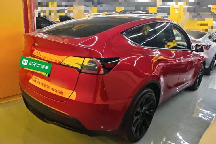 Used Tesla Model Y 2022 Revised Version Long-Range All-Wheel Drive Rear Right 45 Deg