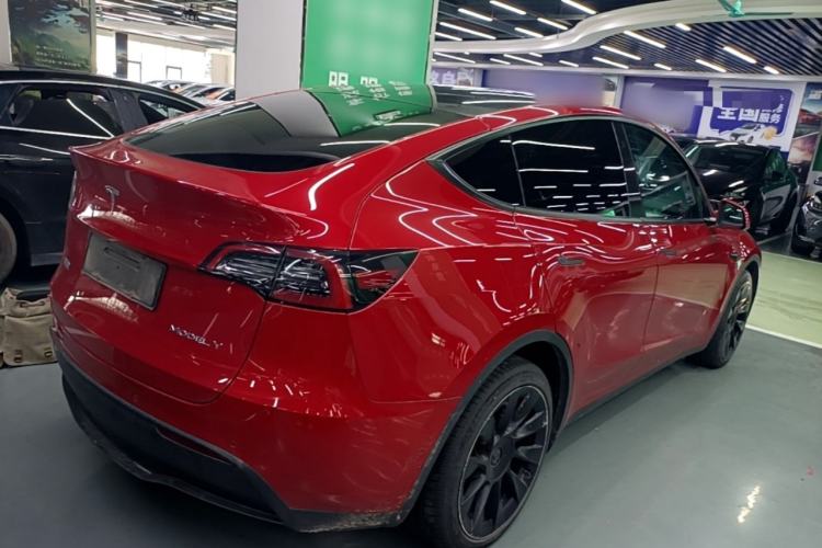 Used Tesla Model Y 2022 Long-Range All-Wheel-Drive Version Rear Right 45 Deg