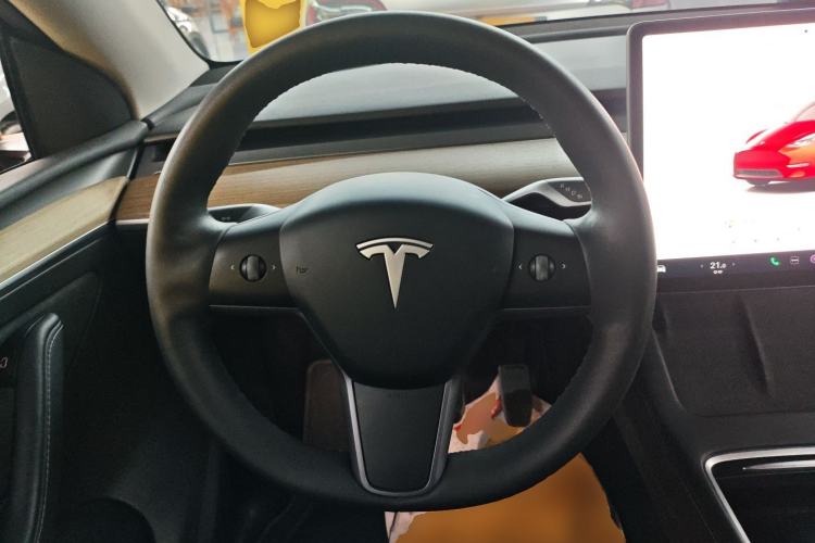 Used Tesla Model Y 2022 Revised Version Long-Range All-Wheel Drive Steering Wheel