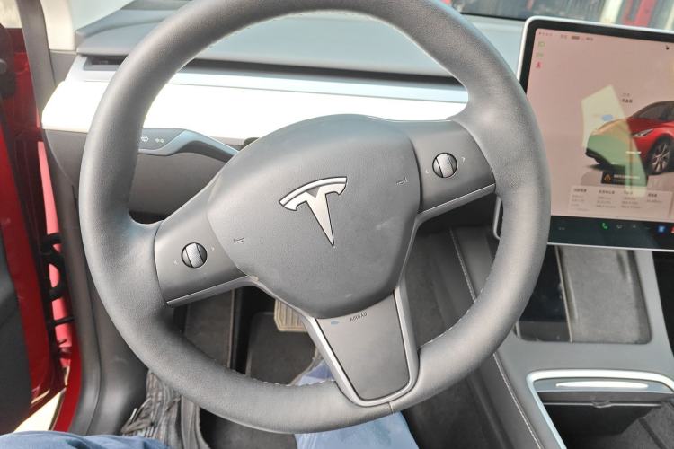 Used Tesla Model Y 2022 Long-Range All-Wheel-Drive Version Steering Wheel