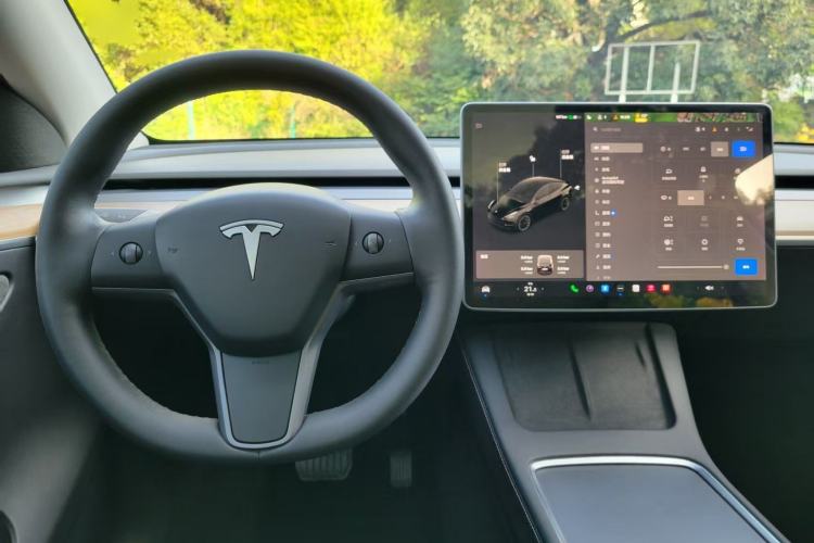 Used Tesla Model Y 2022 Long-Range All-Wheel-Drive Version Steering Wheel