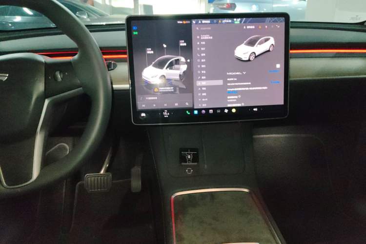Used Tesla Model Y 2022 Revised Version Rear-Wheel Drive Audio And AC Panel