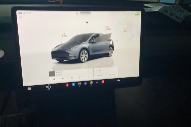 Used Tesla Model Y 2022 Revised Version Rear-Wheel Drive Audio And AC Panel