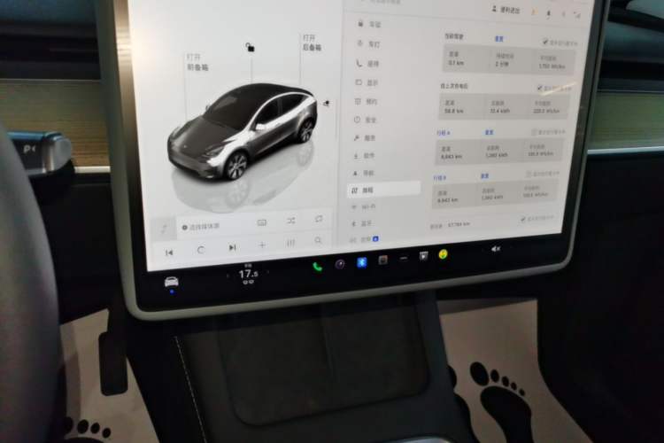 Used Tesla Model Y 2022 Revised Version Rear-Wheel Drive Audio And AC Panel