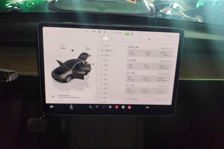Used Tesla Model Y 2022 Revised Version Rear-Wheel Drive Audio And AC Panel