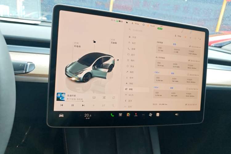 Used Tesla Model Y 2022 Rear-Wheel-Drive Version Audio And AC Panel