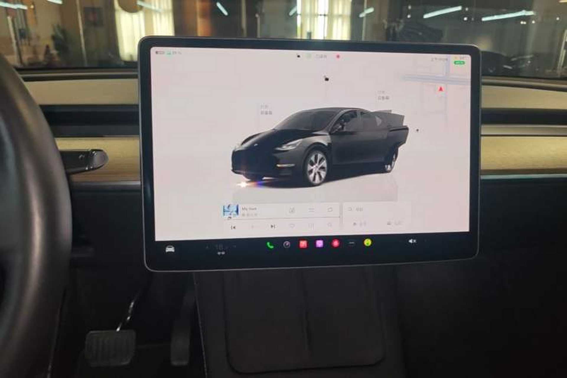 Used Tesla Model Y 2022 Rear-Wheel-Drive Version Audio And AC Panel
