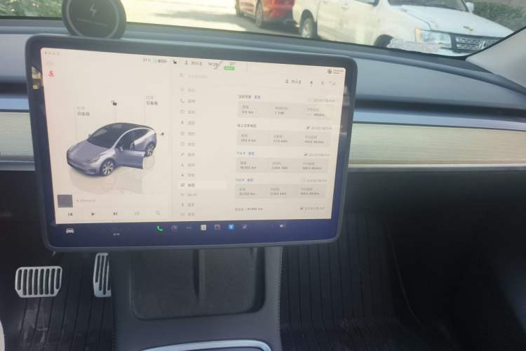Used Tesla Model Y 2022 Revised Version Long-Range All-Wheel Drive Audio And AC Panel