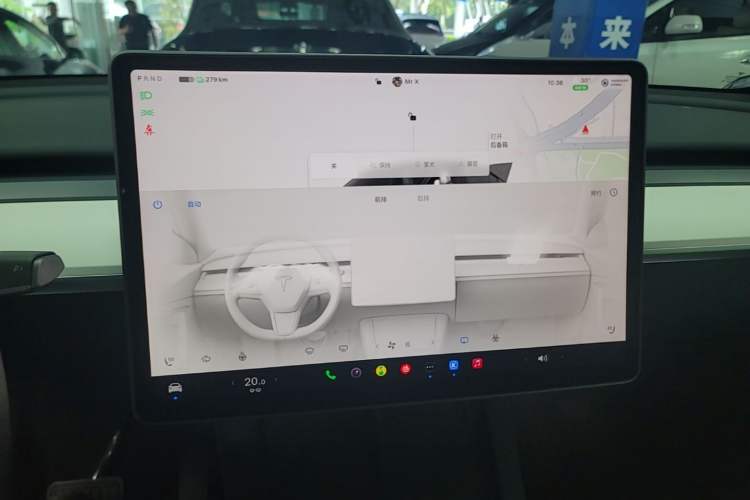 Used Tesla Model Y 2022 Revised Version Rear-Wheel Drive Audio And AC Panel