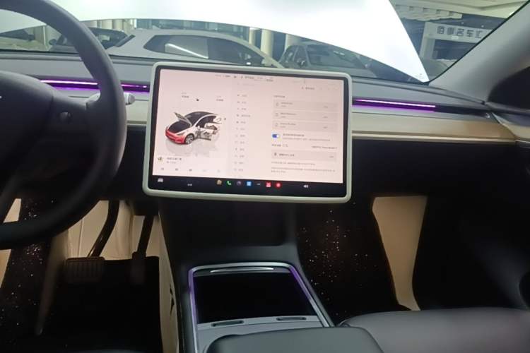 Used Tesla Model Y 2022 Rear-Wheel-Drive Version Audio And AC Panel
