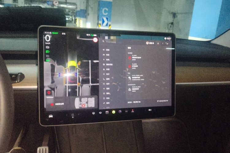 Used Tesla Model Y 2022 Performance High-Performance All-Wheel-Drive Version Audio And AC Panel