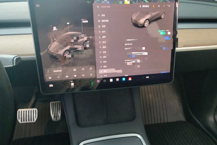 Used Tesla Model Y 2022 Rear-Wheel-Drive Version Audio And AC Panel