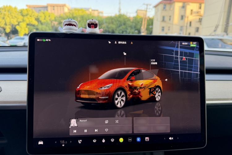 Used Tesla Model Y 2022 Revised Version Rear-Wheel Drive Audio And AC Panel