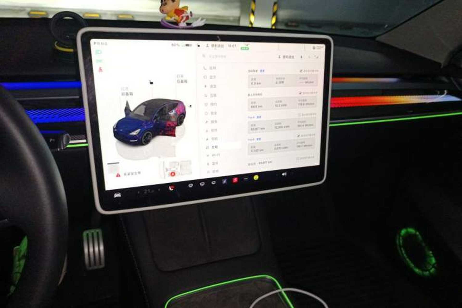 Used Tesla Model Y 2022 Performance High-Performance All-Wheel-Drive Version Audio And AC Panel