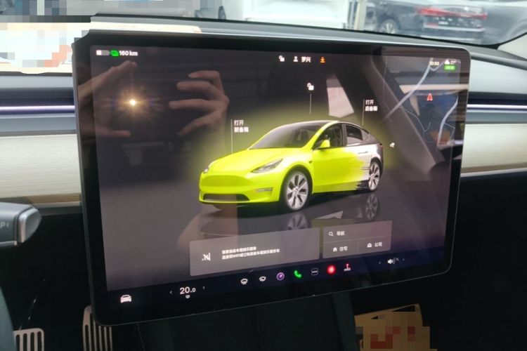 Used Tesla Model Y 2022 Revised Version Rear-Wheel Drive Audio And AC Panel