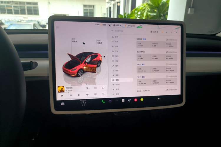 Used Tesla Model Y 2022 Revised Version Rear-Wheel Drive Audio And AC Panel