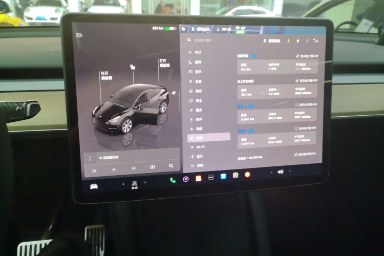 Used Tesla Model Y 2022 Revised Version Rear-Wheel Drive Audio And AC Panel