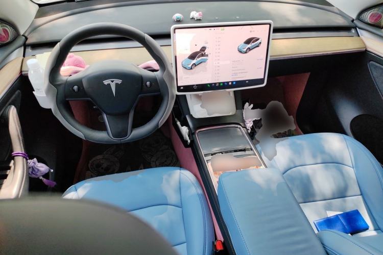 Used Tesla Model Y 2022 Revised Version Long-Range All-Wheel Drive Center Console