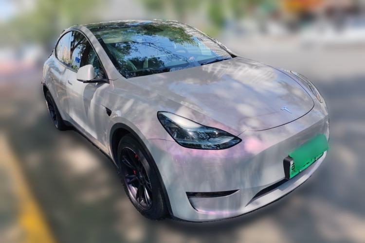 Used Tesla Model Y 2022 Revised Version Long-Range All-Wheel Drive Front Right 45 Deg