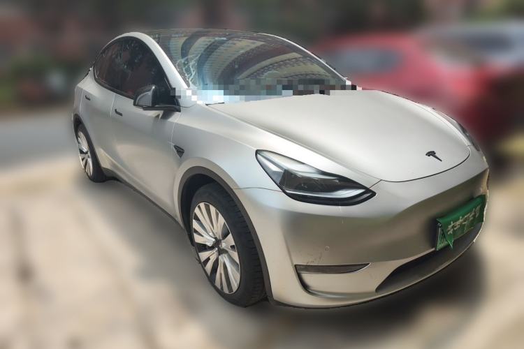 Used Tesla Model Y 2022 Revised Version Long-Range All-Wheel Drive Front Right 45 Deg