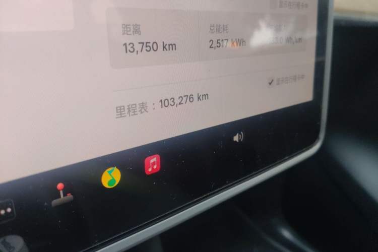 Used Tesla Model Y 2022 Long-Range All-Wheel-Drive Version Odometer Close Up