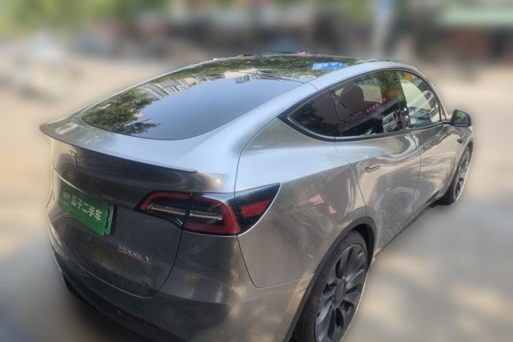 Used Tesla Model Y 2022 Performance High-Performance All-Wheel-Drive Version Rear Right 45 Deg