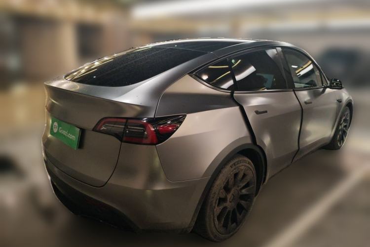 Used Tesla Model Y 2022 Revised Version Long-Range All-Wheel Drive Rear Right 45 Deg