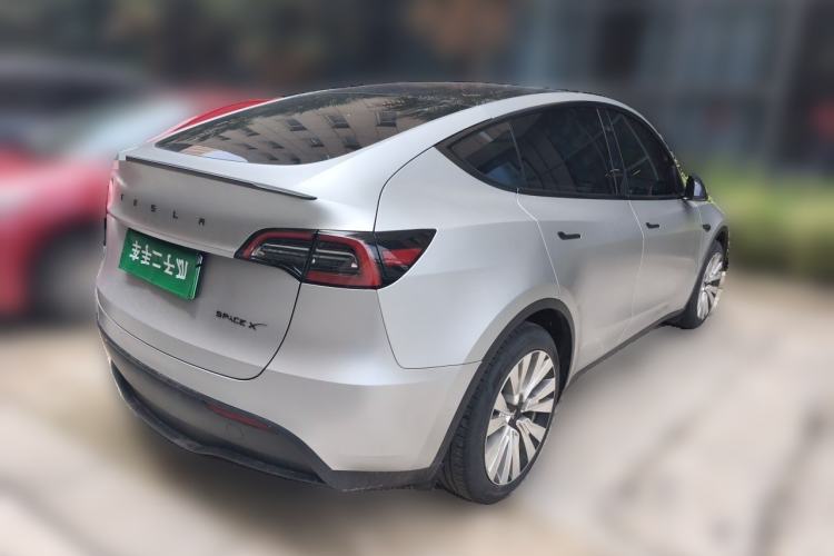 Used Tesla Model Y 2022 Revised Version Long-Range All-Wheel Drive Rear Right 45 Deg