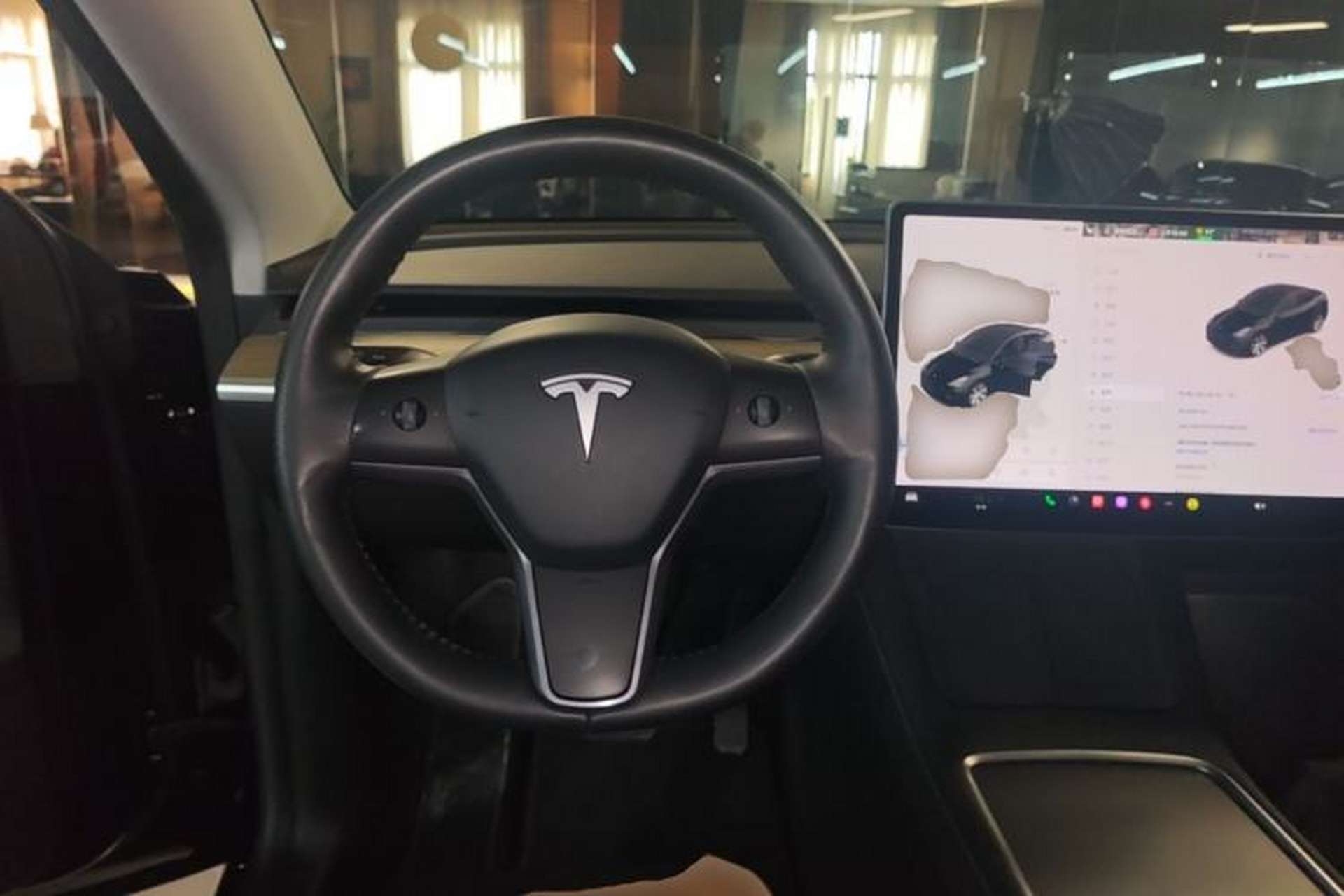 Used Tesla Model Y 2022 Rear-Wheel-Drive Version Steering Wheel