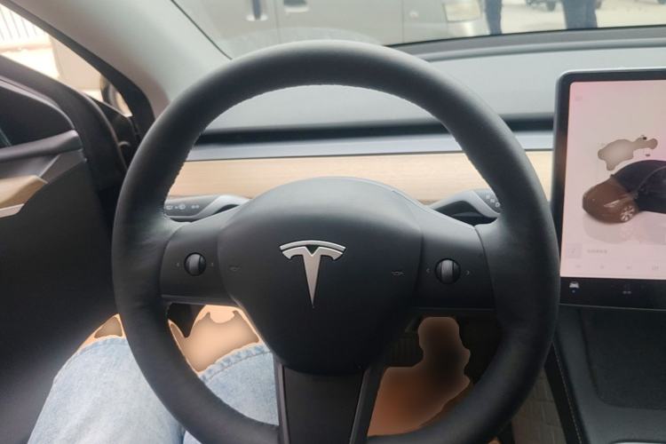 Used Tesla Model Y 2022 Long-Range All-Wheel-Drive Version Steering Wheel