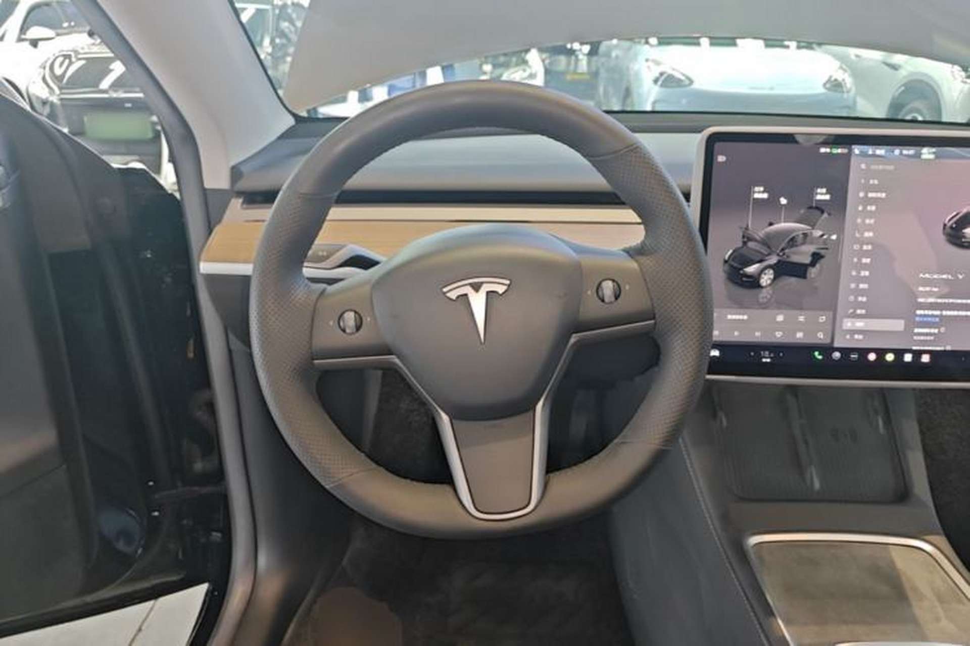 Used Tesla Model Y 2022 Revised Version Rear-Wheel Drive Steering Wheel