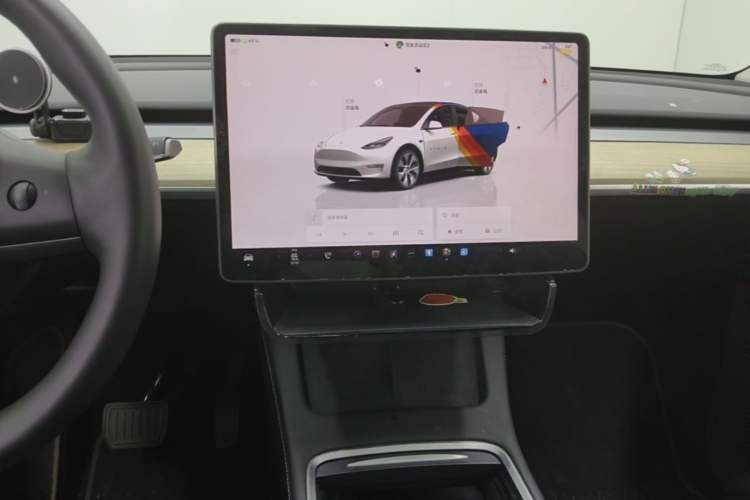 Used Tesla Model Y 2022 Revised Version Long-Range All-Wheel Drive Audio And AC Panel