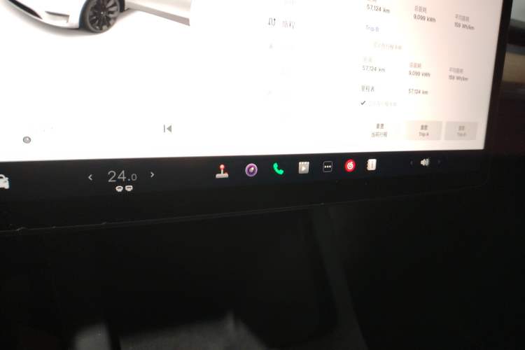Used Tesla Model Y 2022 Revised Version Long-Range All-Wheel Drive Audio And AC Panel